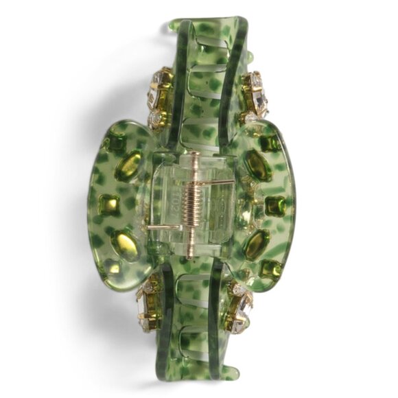 LELE SADOUGHI Kiwi Large Crystal Claw Hair Clip - Picture 1 of 2